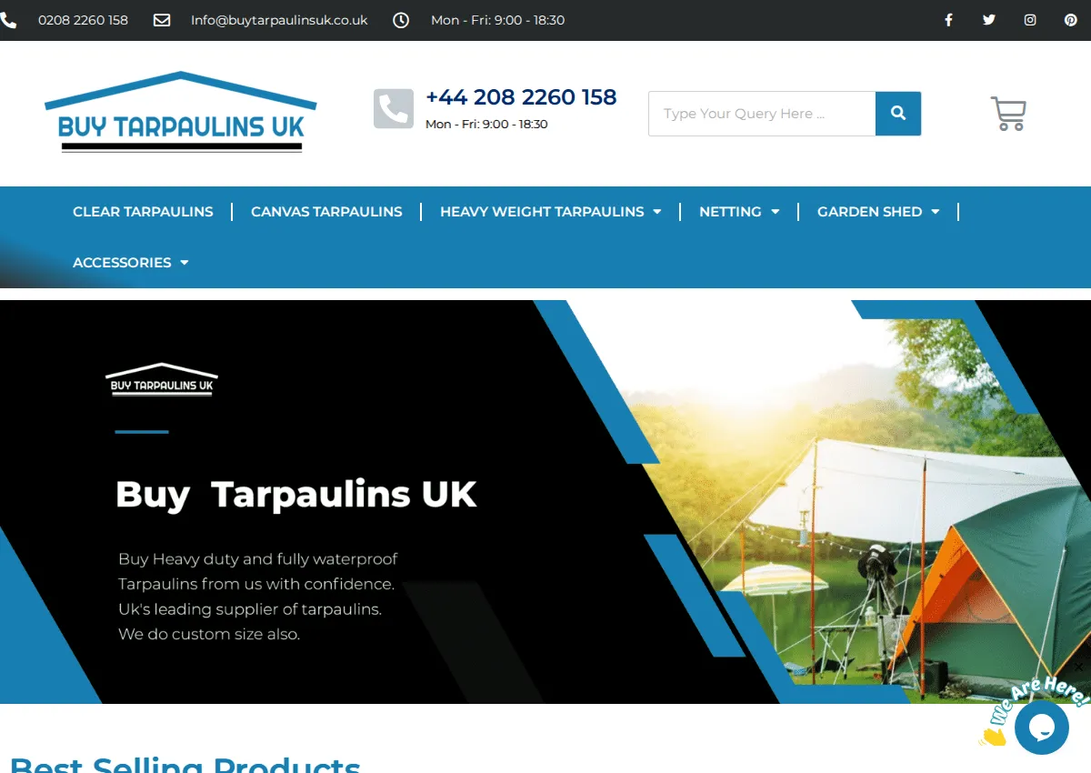 Store homepage