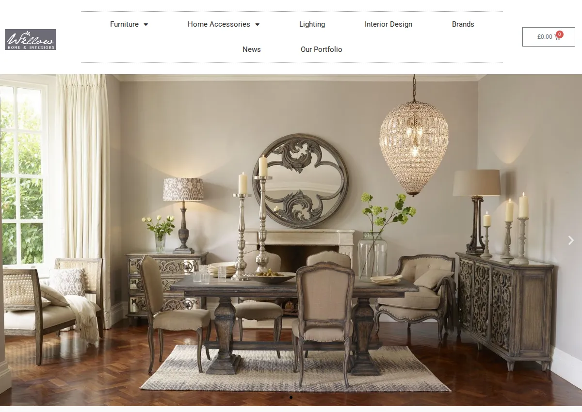 Store homepage