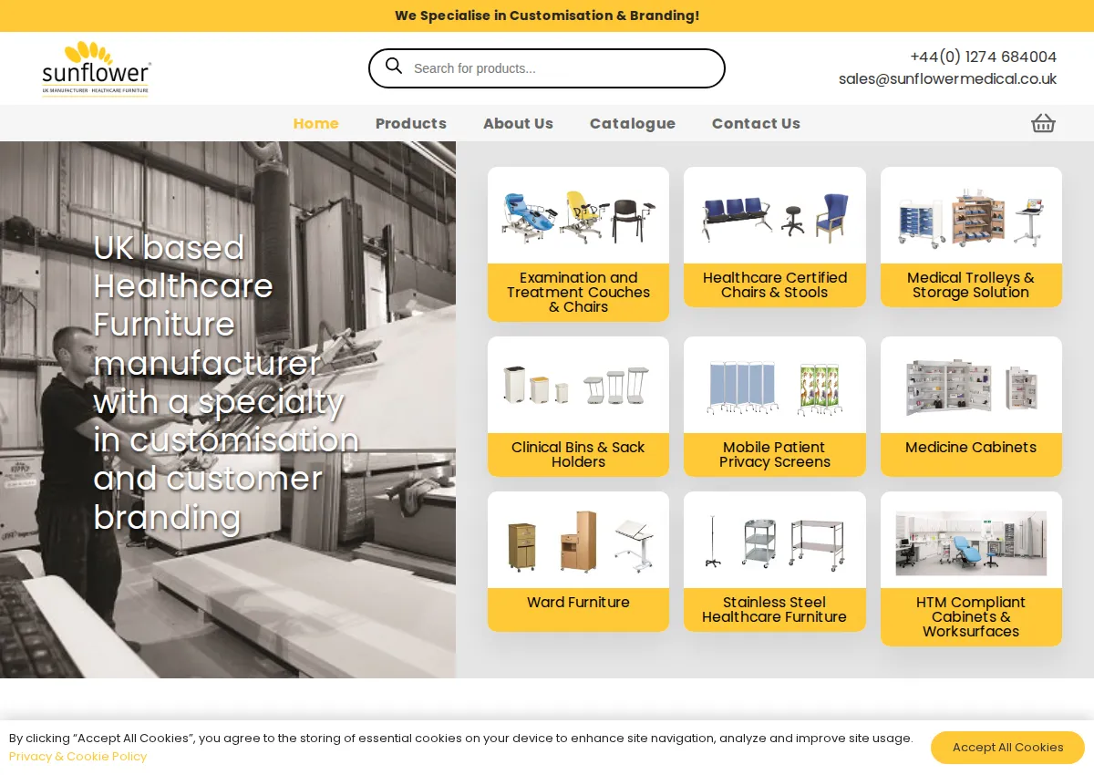 Store homepage