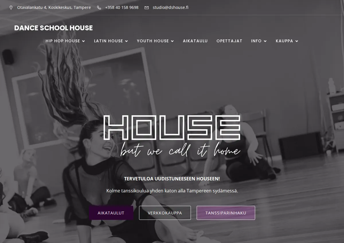 Store homepage