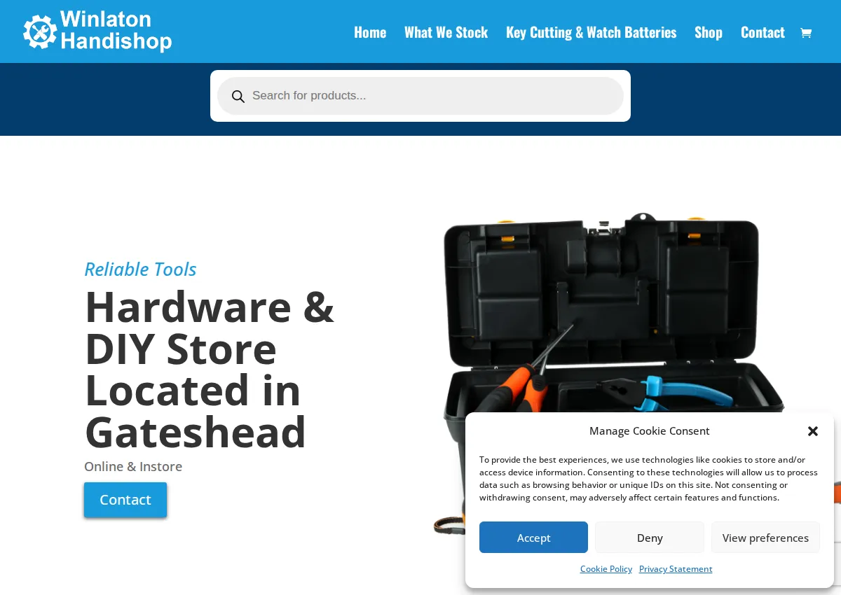 Store homepage