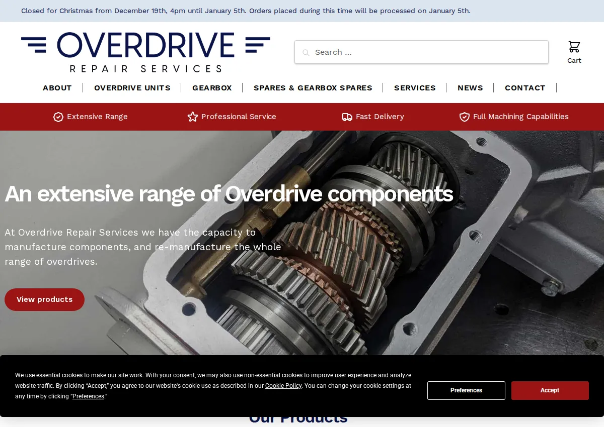 Store homepage