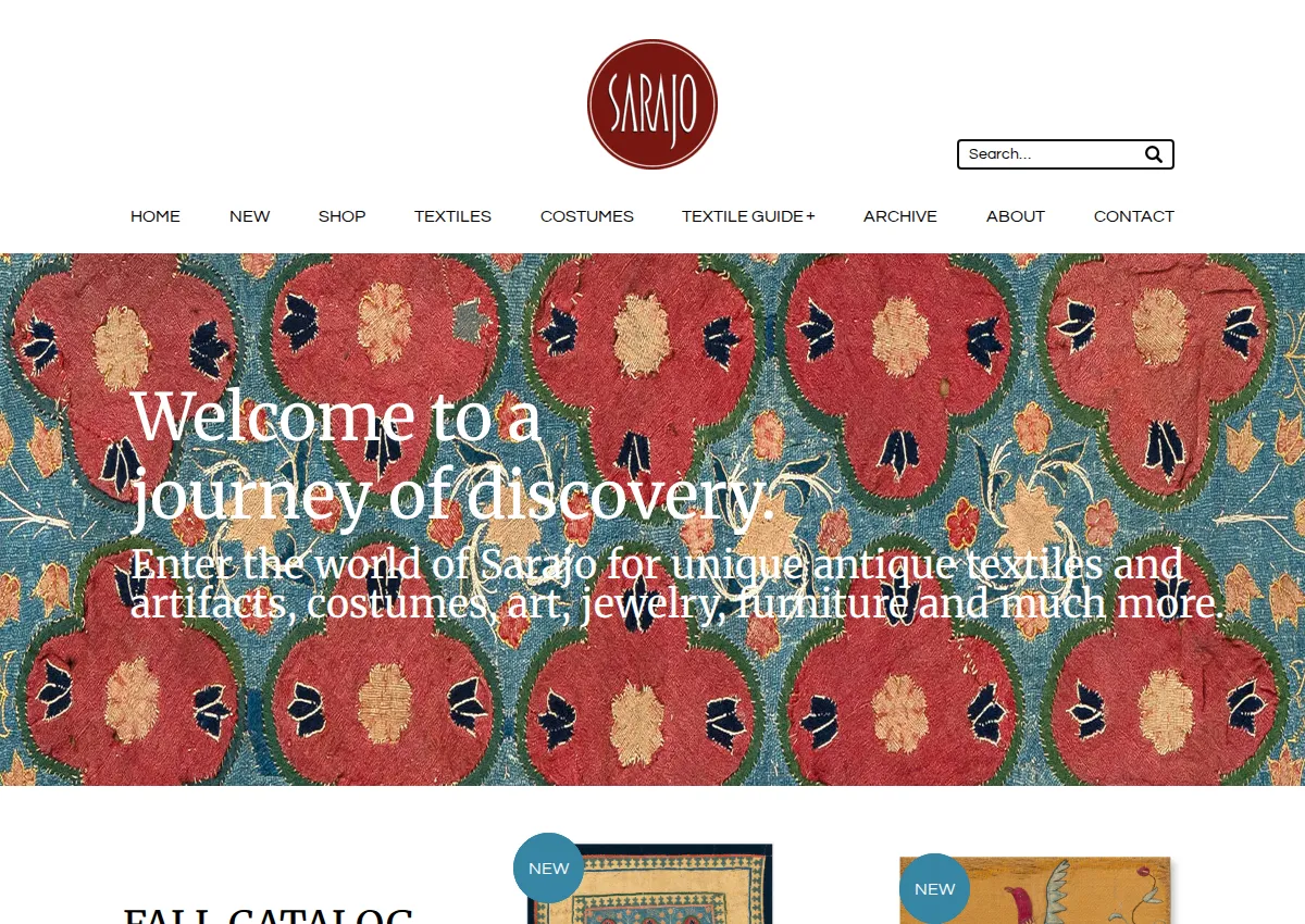 Store homepage