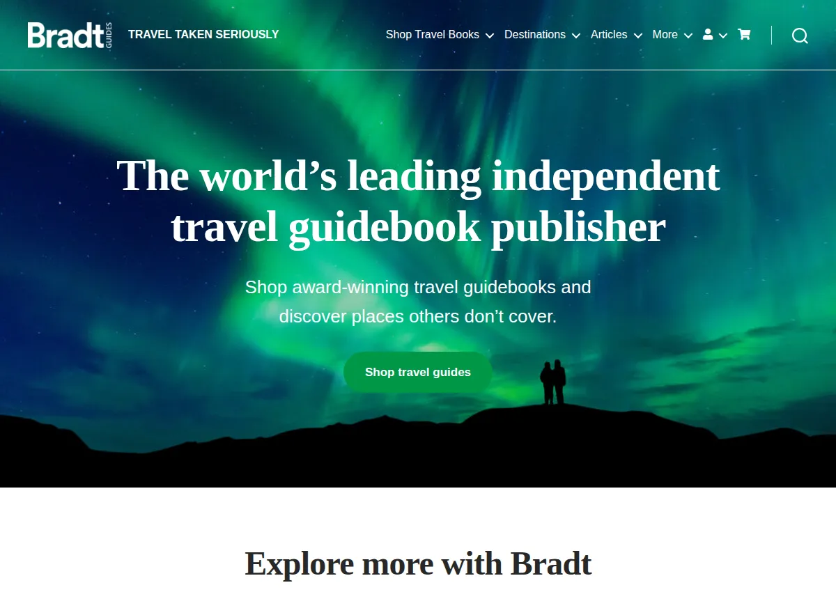 Store homepage