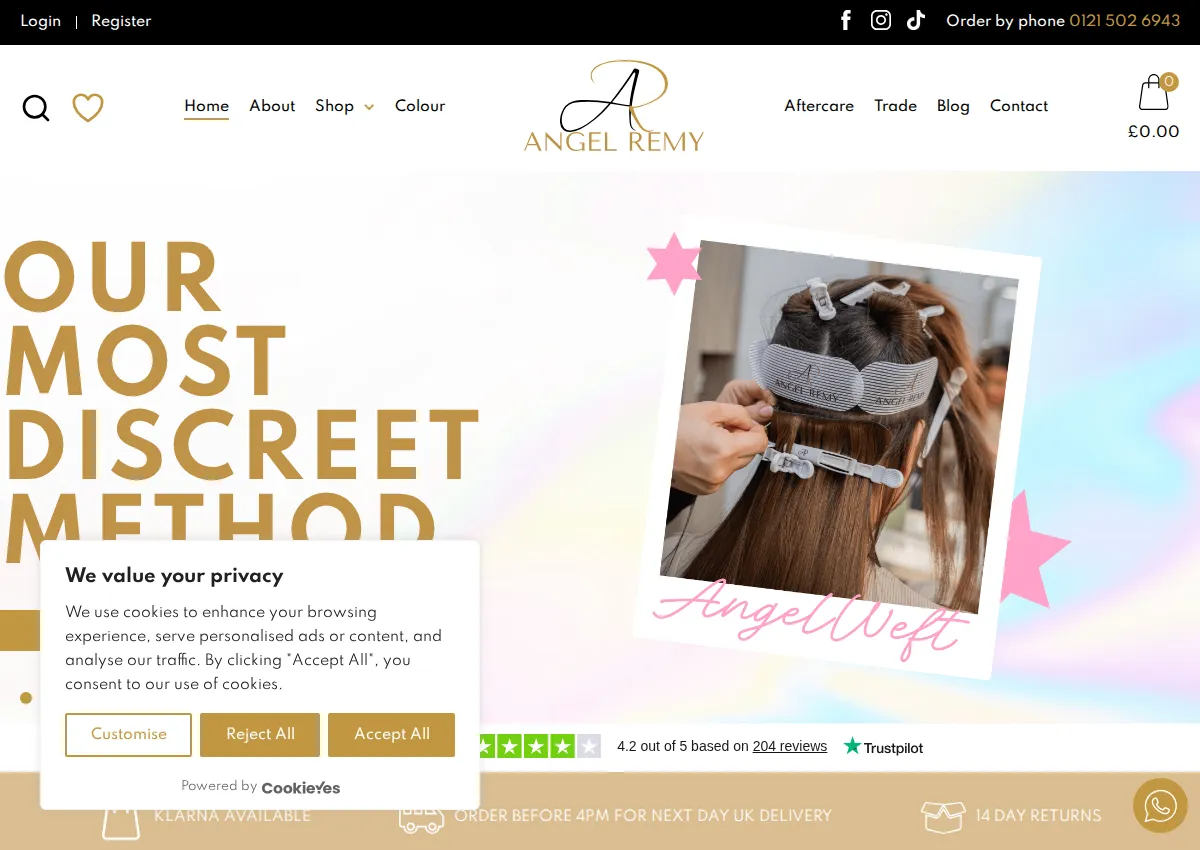 Store homepage