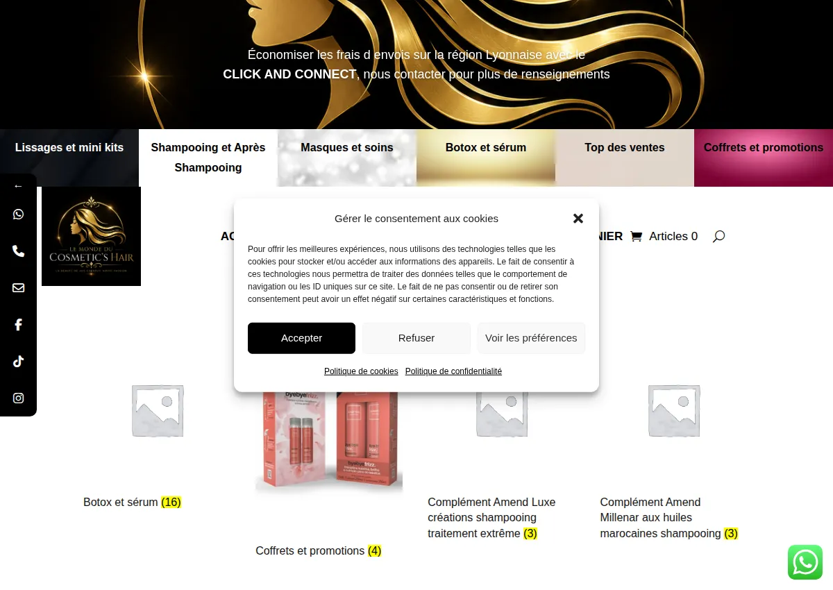 Store homepage