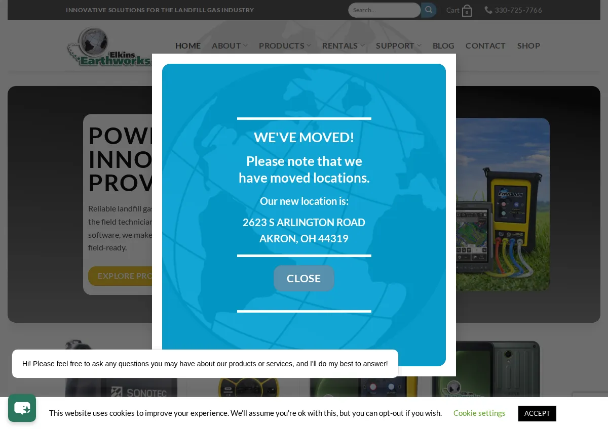 Store homepage