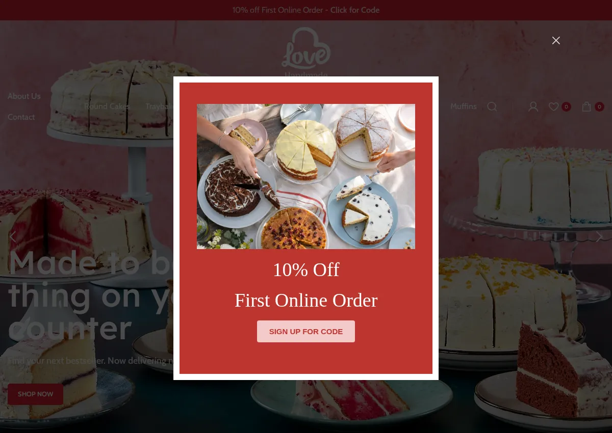 Store homepage