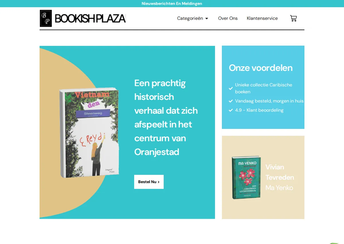 Store homepage