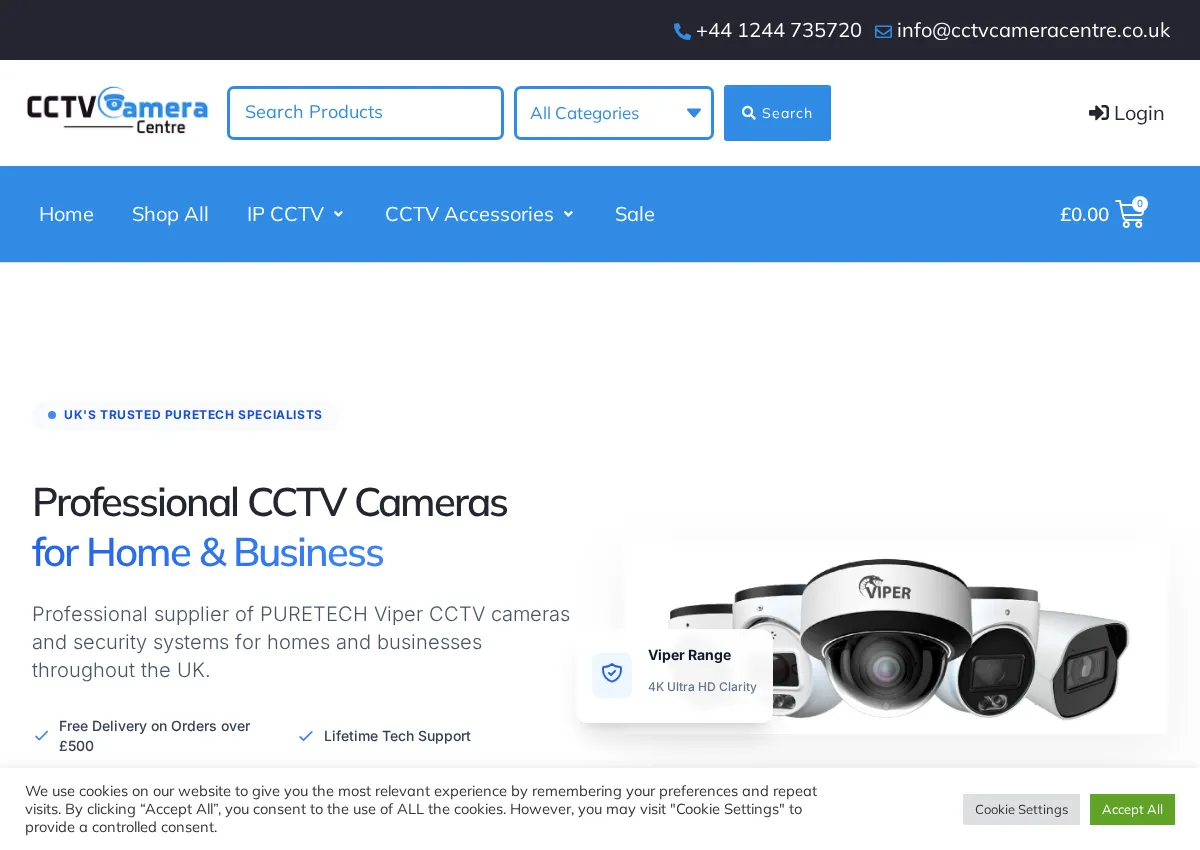Store homepage