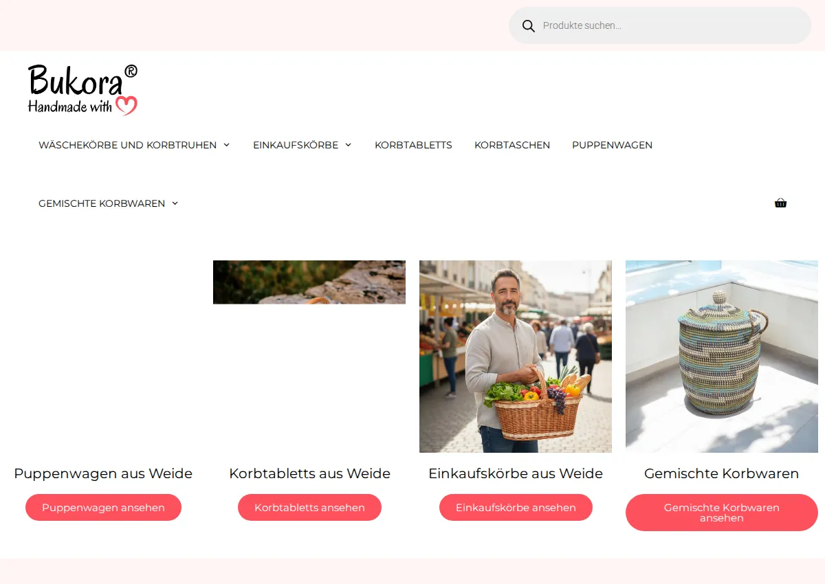 Store homepage
