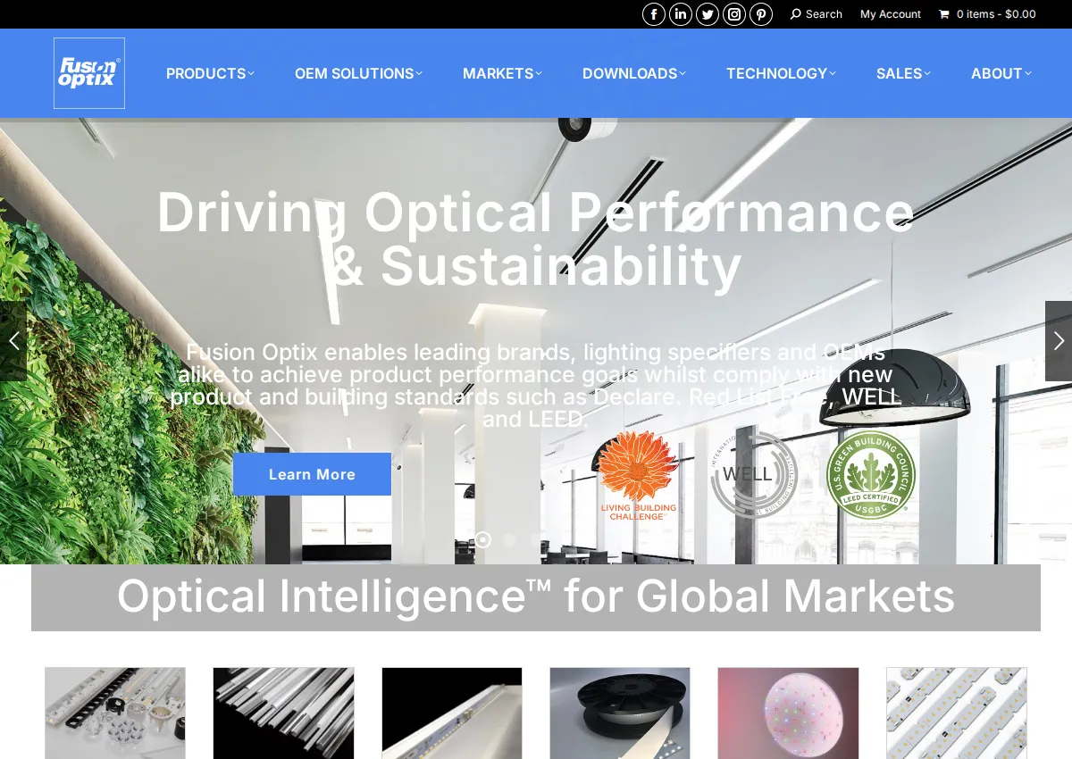 Store homepage