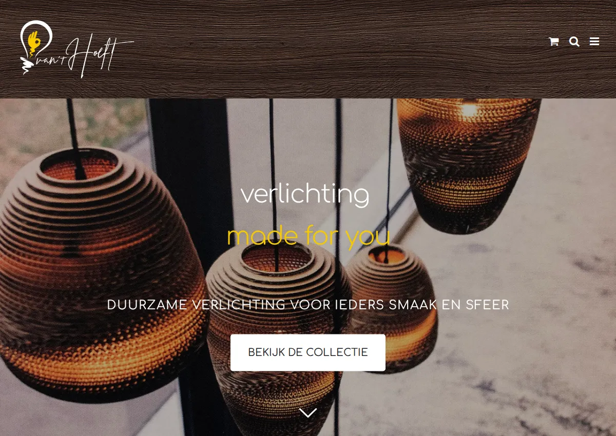 Store homepage
