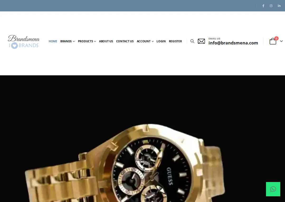 Store homepage