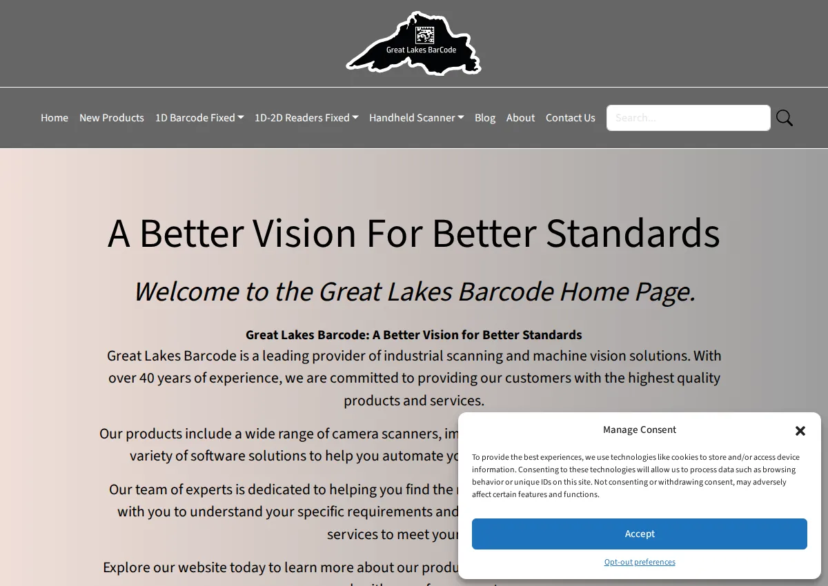 Store homepage