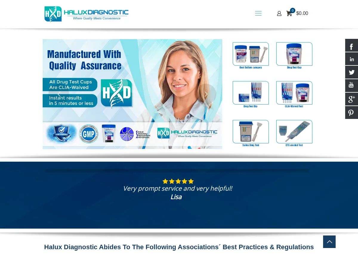 Store homepage