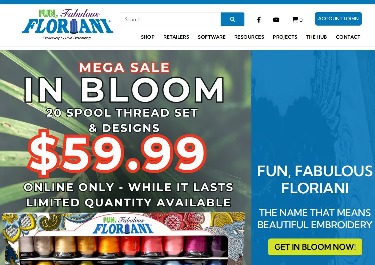 Store homepage