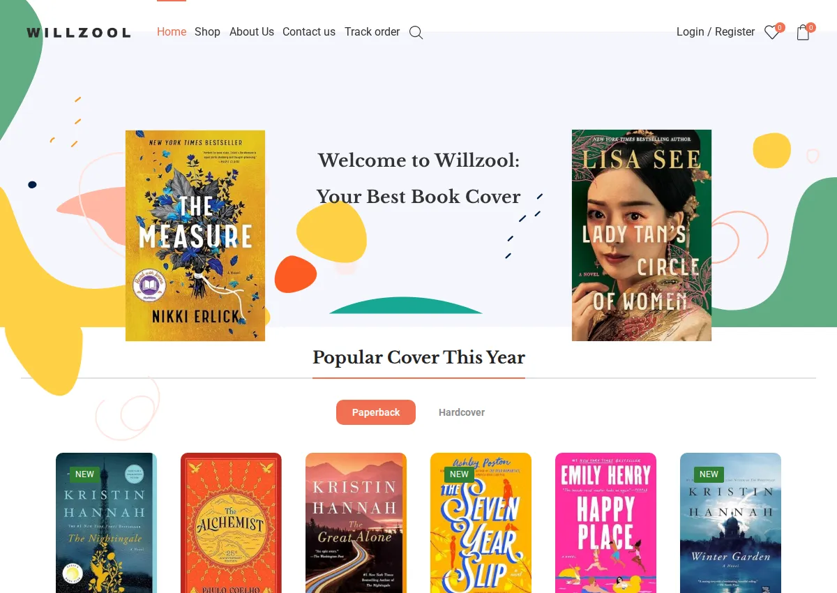 Store homepage