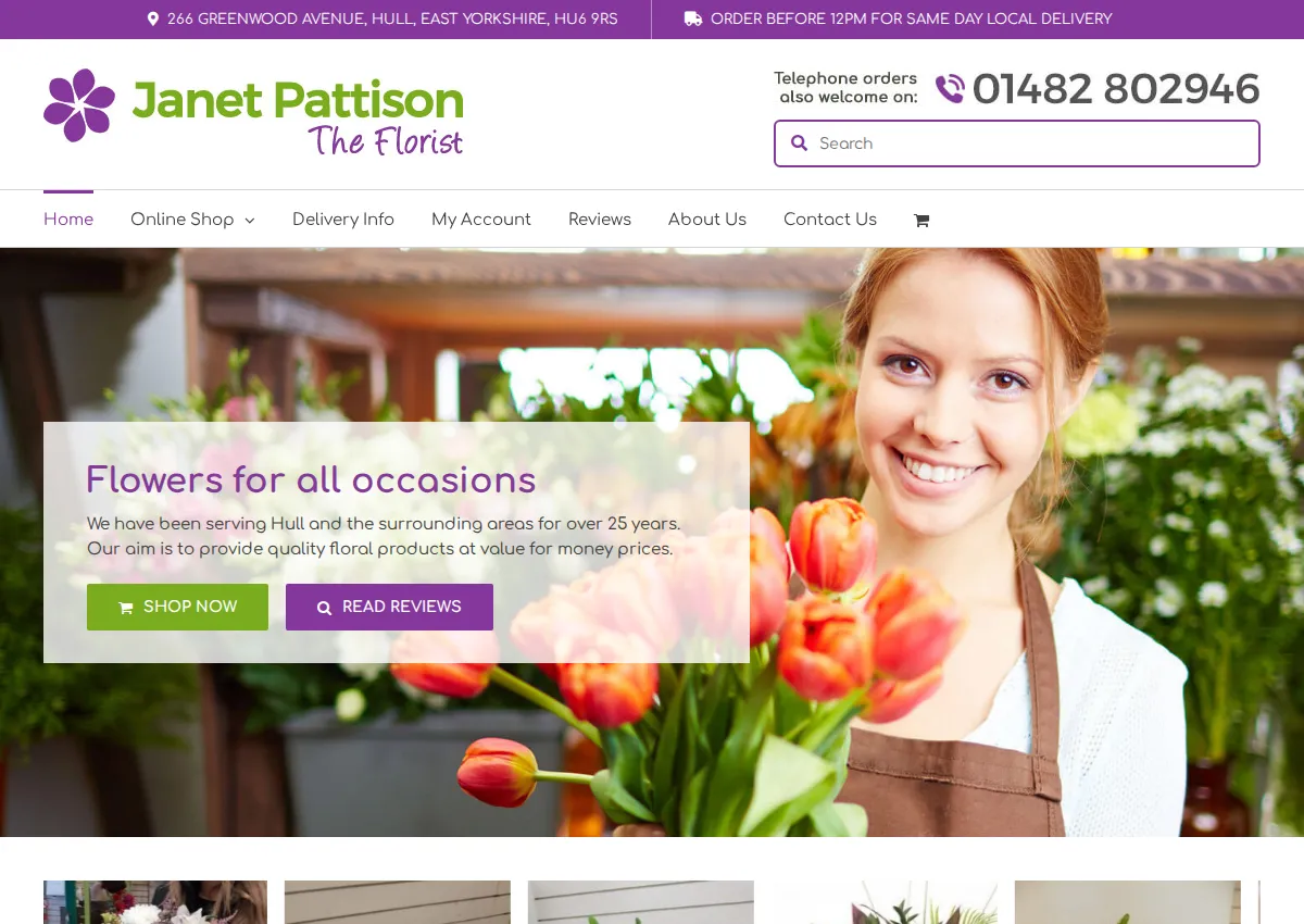 Store homepage