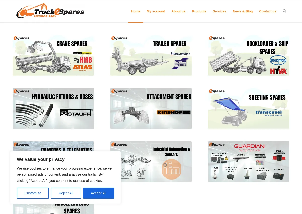 Store homepage