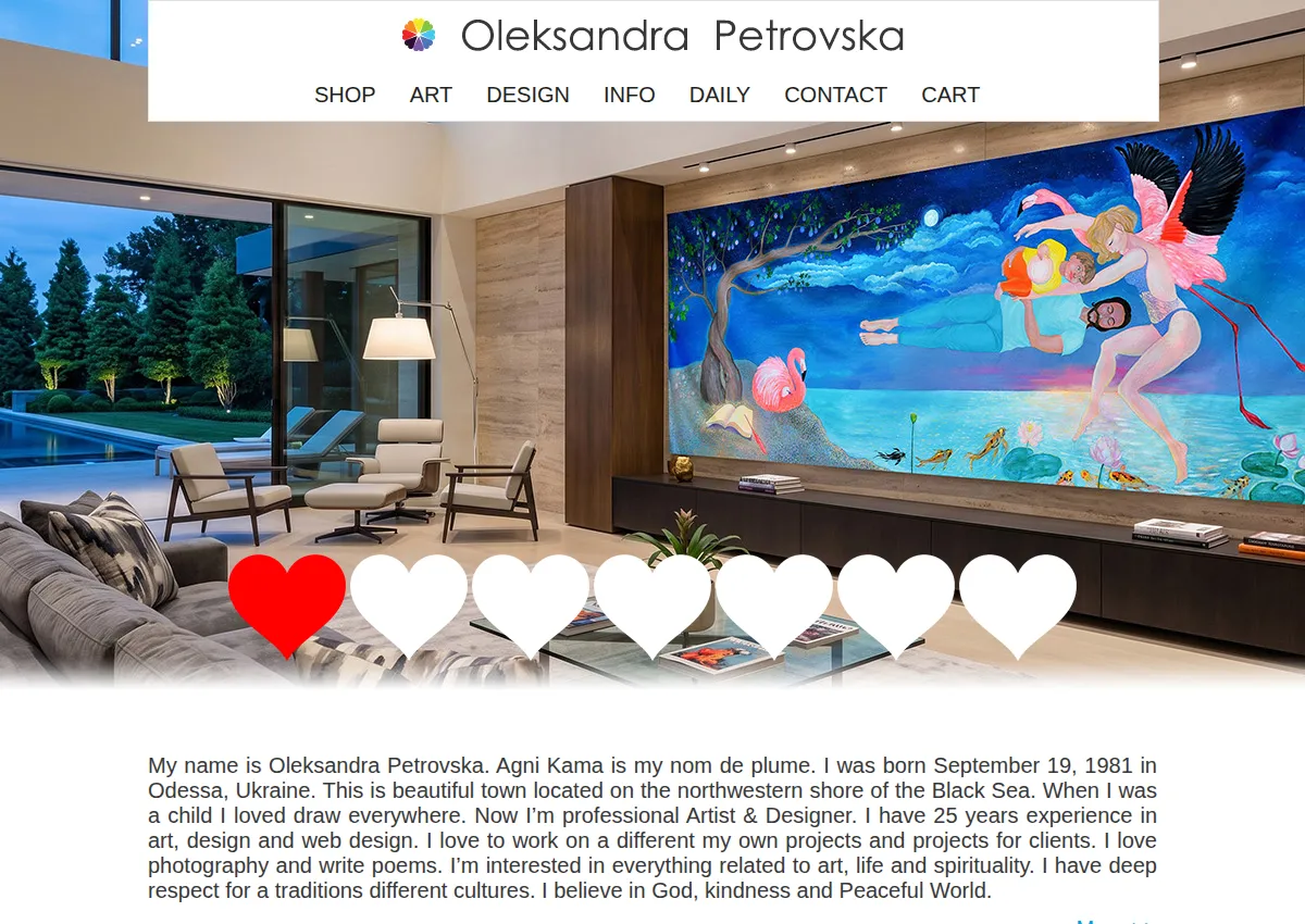 Store homepage