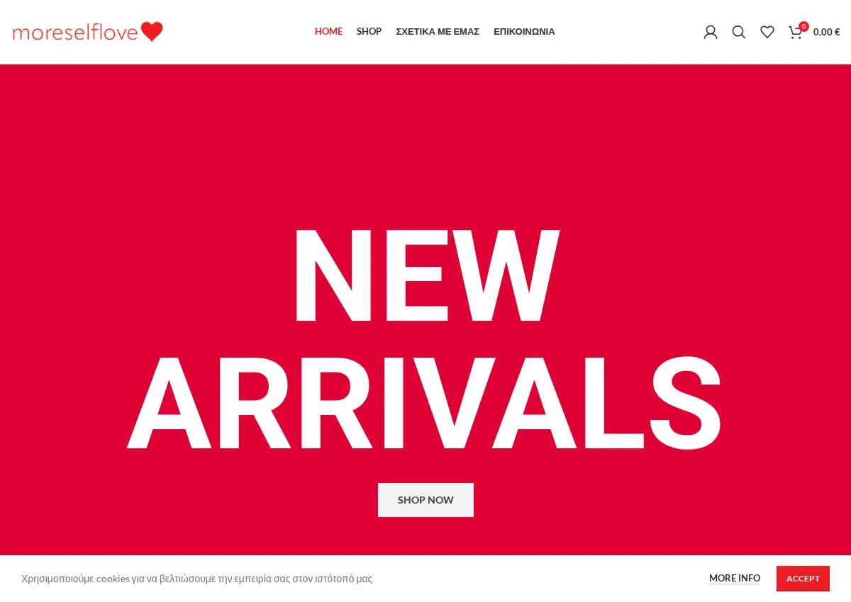 Store homepage
