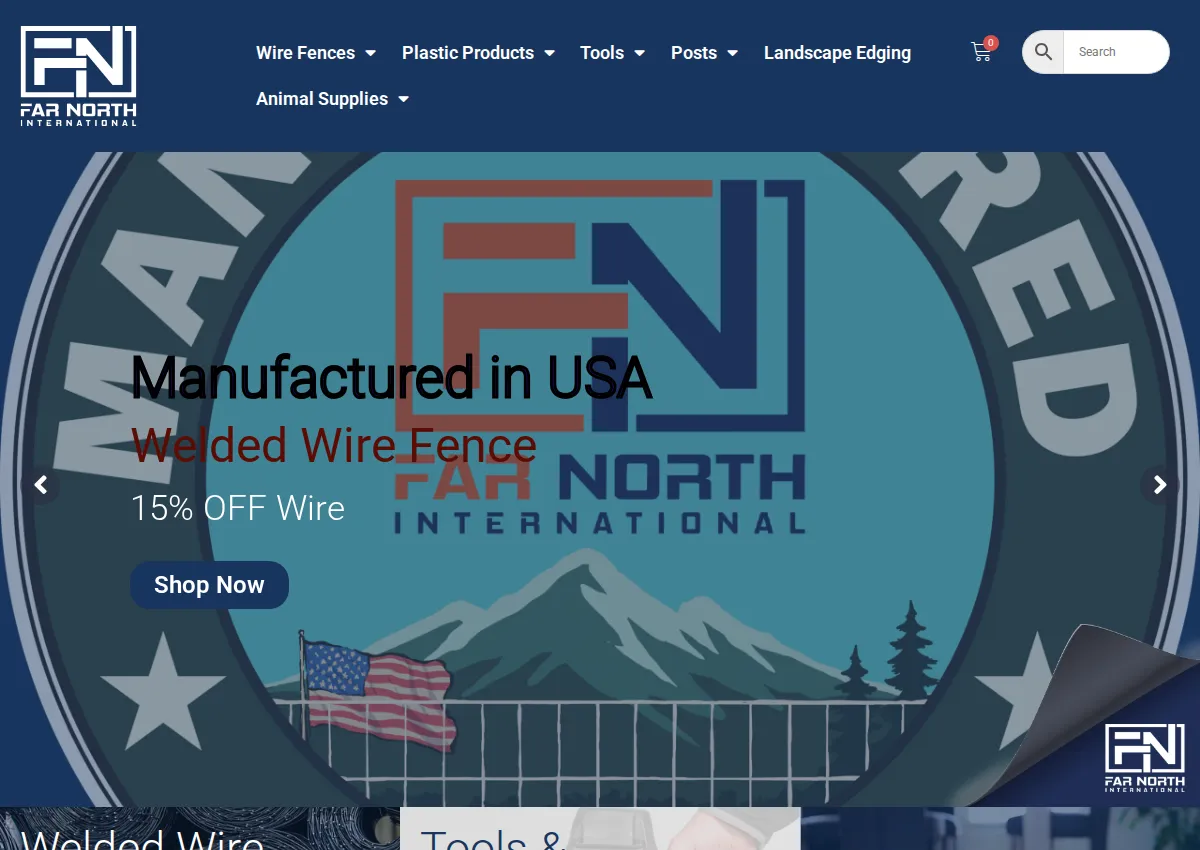 Store homepage