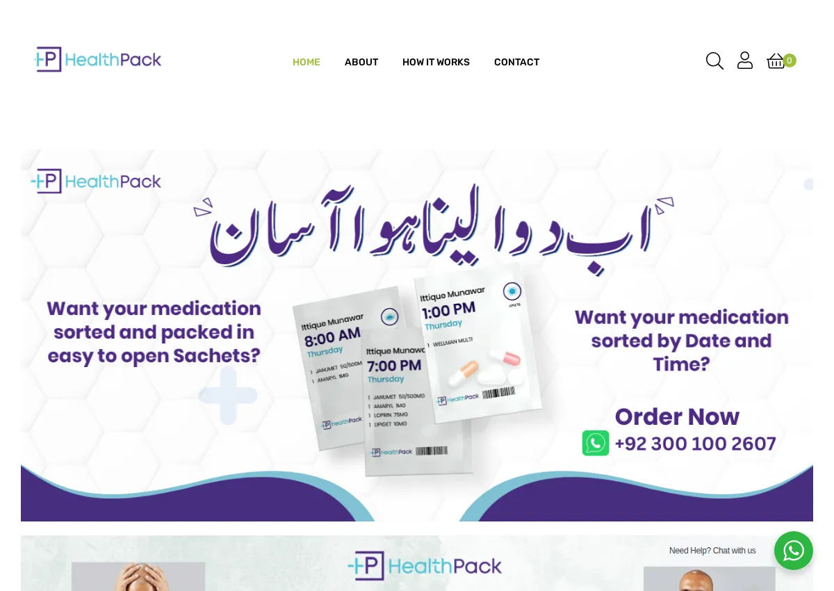 Store homepage