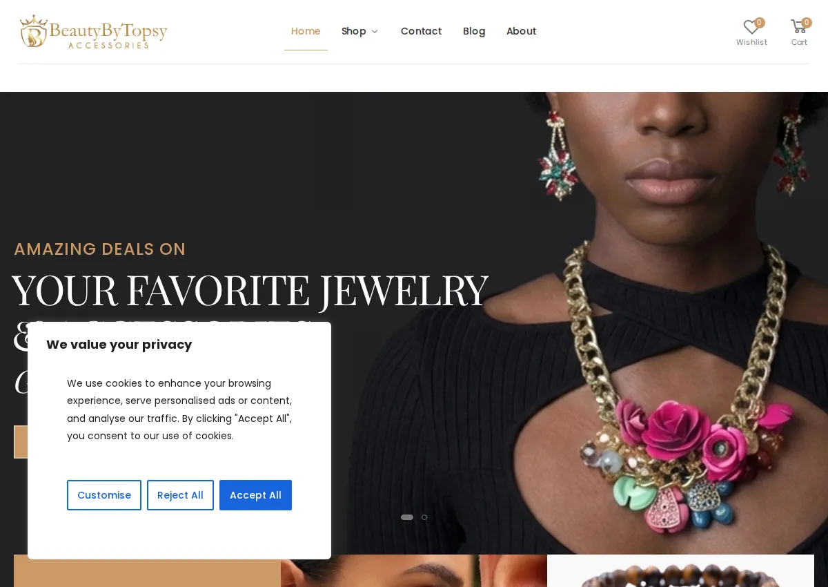 Store homepage