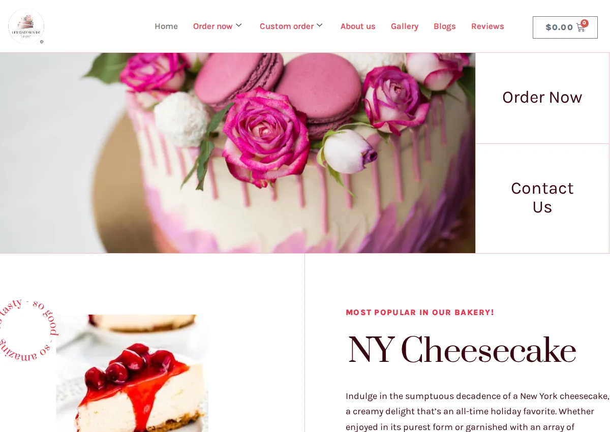 Store homepage