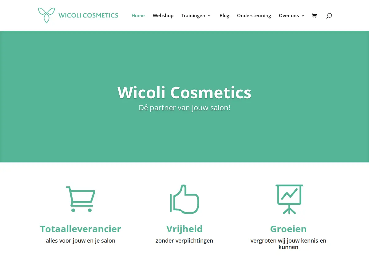 Store homepage