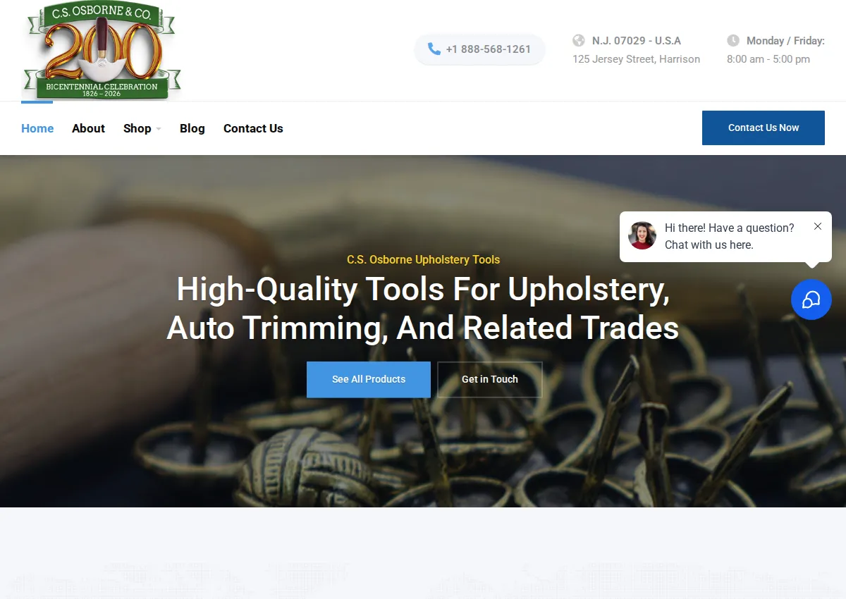 Store homepage