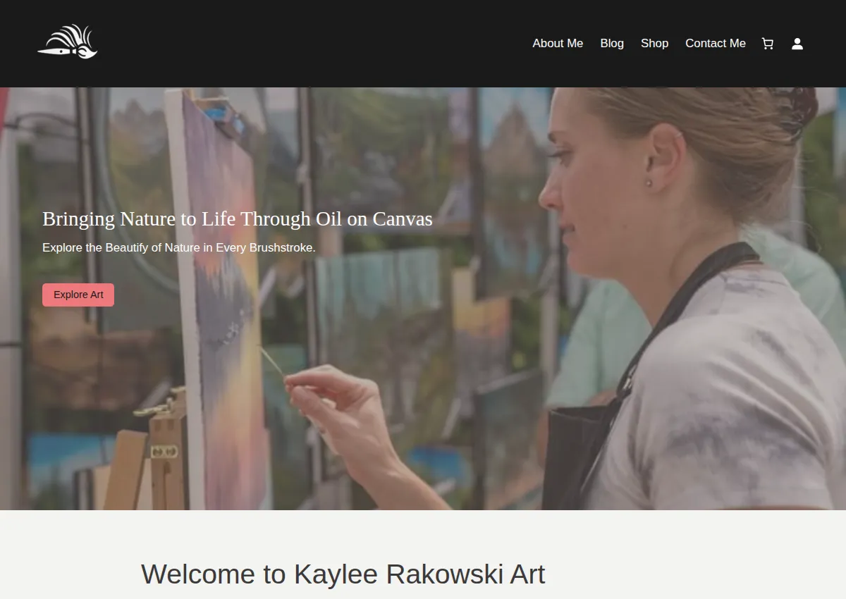 Store homepage