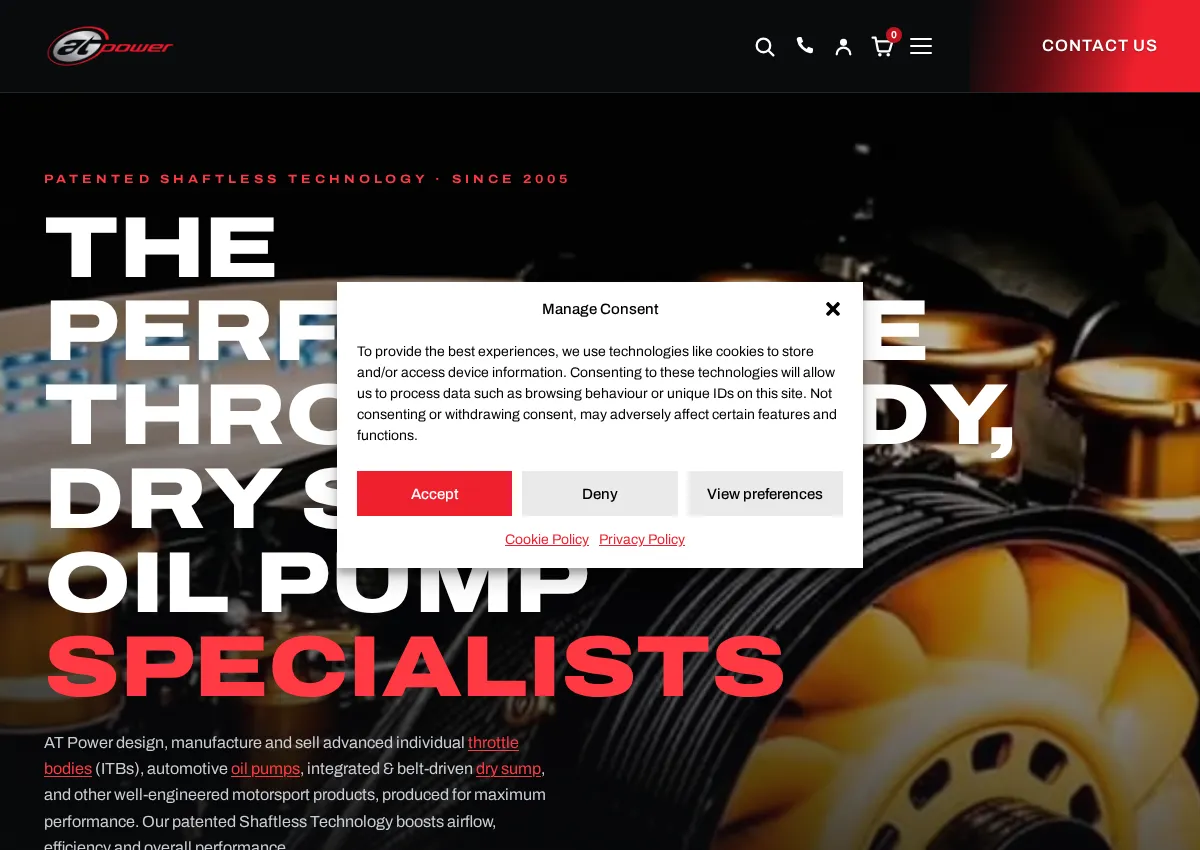 Store homepage