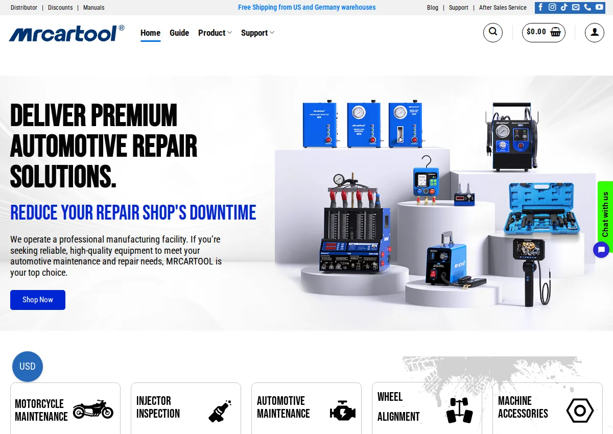 Store homepage